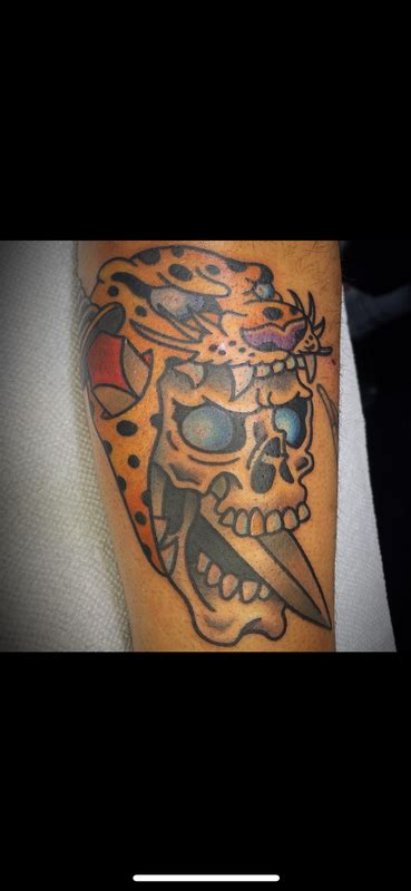 Skull leopard by Nick Sadler (MADISON): TattooNOW