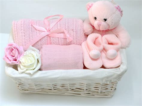 Personalised Embroidered Baby Girl Gift Set, Gift Basket Set, Blanket ...