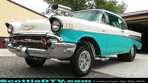 1957 Chevrolet Bel Air Gasser ScottieDTV You Can't Cancel Cool Road Tour 2020 - YouTube