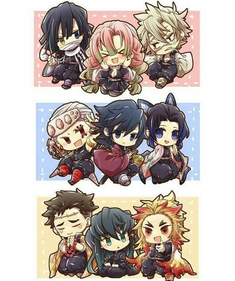 The hashira/pillars *chibbi* - Kimetsu no yaiba Fan Art (43555924 ...