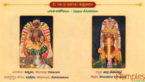 Ahobilam Brahmothsavam - 2016