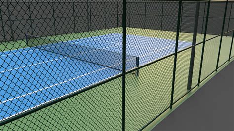 Modular Outdoor Tennis Court - 3D Model by PBR Cool