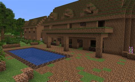 Minecraft gamer showcases their amazing house made of dirt in-game