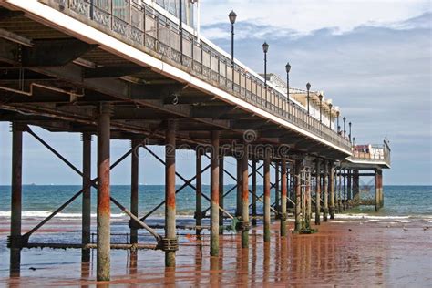 Paignton pier stock image. Image of amusement, waves - 11689051