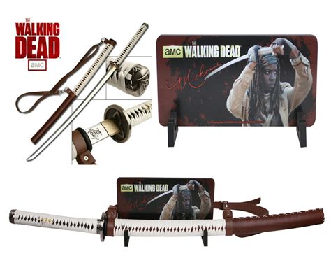 Deluxe Edition The Walking Dead Michonne Sword Katana With W