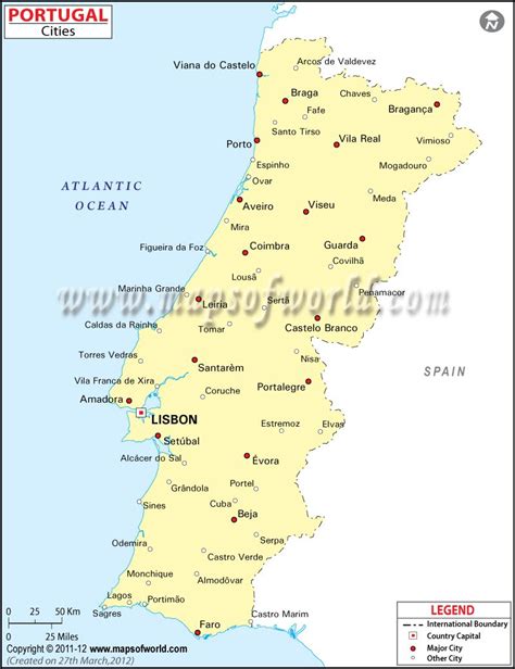 Portugal Map With Cities - Living Room Design 2020