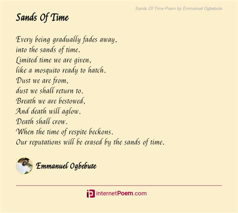 Sands Of Time Poem by Grtest Writes