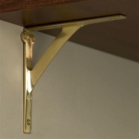 Classic Brass Shelf Bracket | Decorative metal shelf brackets, Brass shelf brackets, Shelf brackets