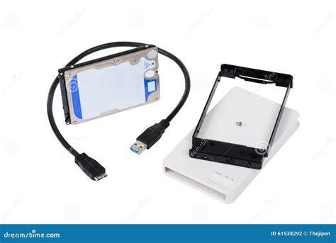 HDD External Enclosure Case Stock Photo - Image of component, black: 61538292