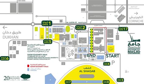 Education City Qatar Map