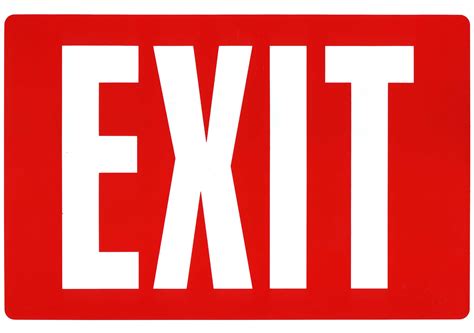 Exit PNG transparent image download, size: 3518x2473px