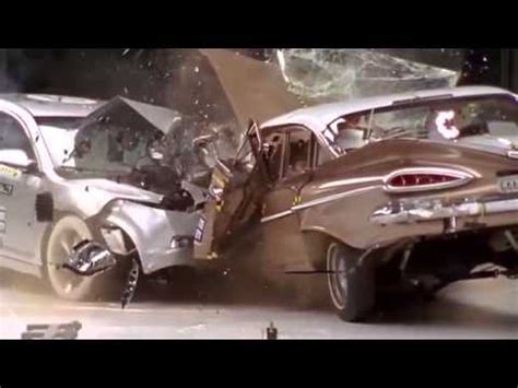 1959 Chevrolet Bel Air vs. 2009 Chevrolet Malibu IIHS crash test - YouTube