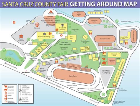 Map of the Santa Cruz County Fairgrounds