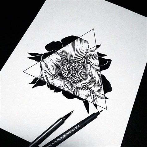 Ink Drawings Of Flowers at PaintingValley.com | Explore collection of ...