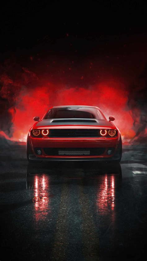 Dodge challenger muscle car - iPhone Wallpapers