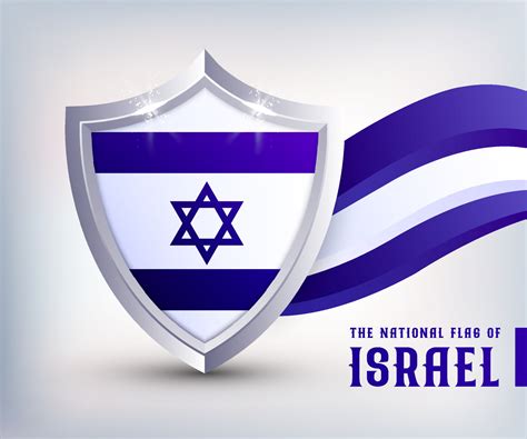 Israel metal shield flag vector design. Israel Flag Shield design ...