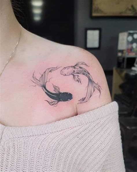 Small Koi Fish Tattoo Ideas 4 in 2021 | Tattoos for women, Chest ...