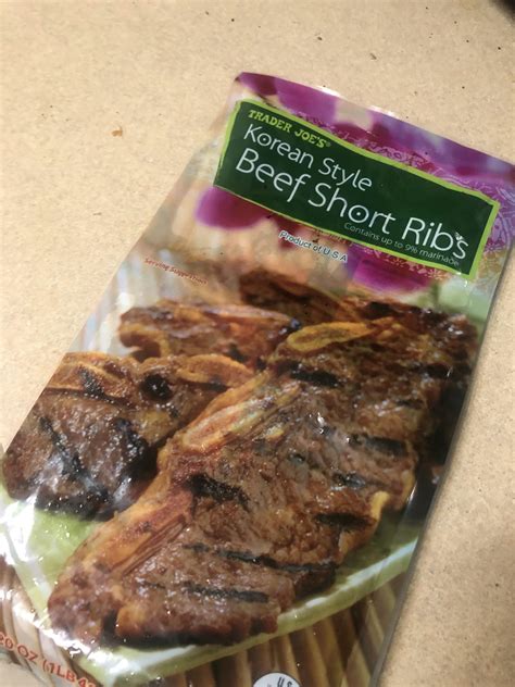 Korean Style Beef Short Ribs are insanely delicious! 10/10 definitely recommend trying! : traderjoes