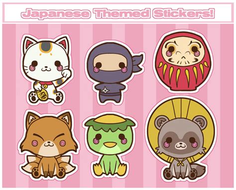 Japanese Themed Stickers by karnalux on DeviantArt