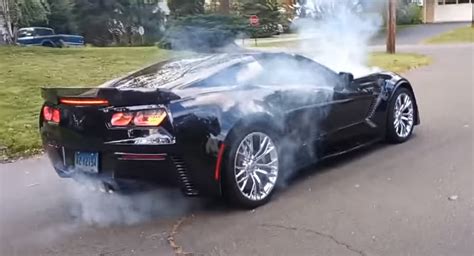 How NOT To Do A Burnout In Your Corvette Z06 | Carscoops