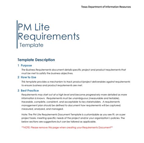 Agile Business Requirements Document Template | TUTORE.ORG - Master of ...