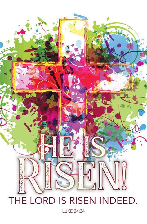 Church Bulletin 11" - Easter - He Is Risen! (Pack of 100) | He is risen, Easter season, Easter