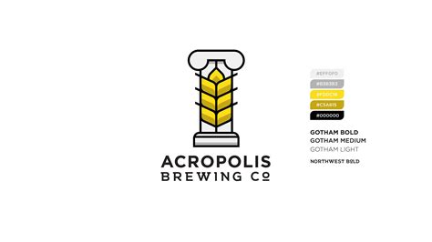an image of a logo for a brewery called acropolis brewing cg