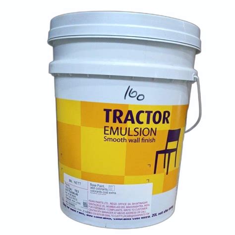 Asian Paints Tractor Smooth Wall Finish Emulsion Paint, 20 L at Rs 3750/bucket in Bhubaneswar