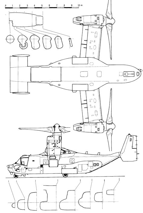 Osprey Helicopter Coloring Page - 72+ SVG Cut File