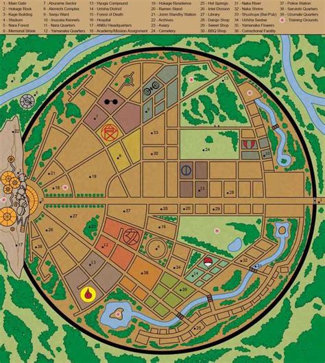 Konoha Village Map | Wiki | Naruto Role-Play Amino