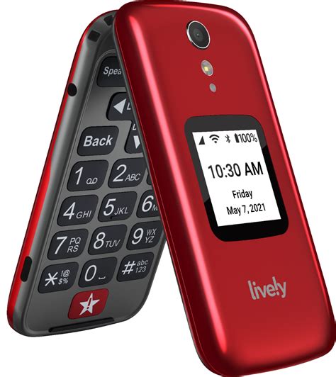 Customer Reviews: Lively® Jitterbug Flip2 Cell Phone for Seniors Red ...