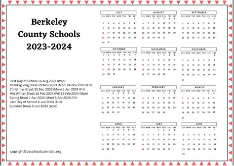 Berkeley County School Calendar 2025-26 Sc - Flossi Stormi