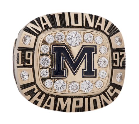 Lot Detail - 1997 Michigan Wolverines National Championship Ring