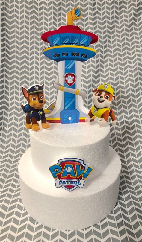 Paw Patrol Lookout Tower cake Topper - Etsy