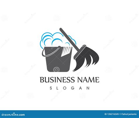 Cleaning Service Logo Vector Template Stock Vector - Illustration of ...