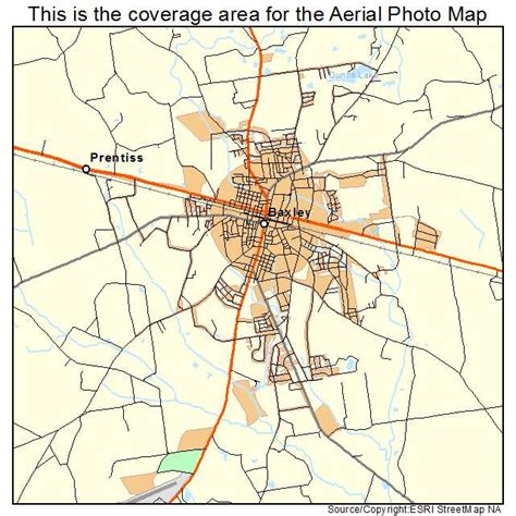 Aerial Photography Map of Baxley, GA Georgia