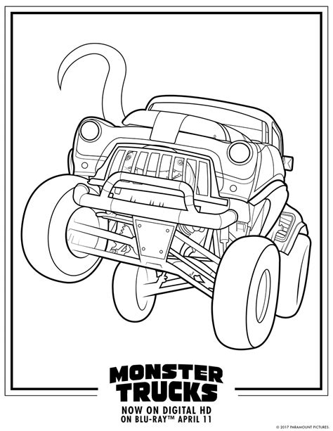 Monster Trucks Printable Coloring Pages — All for the Boys