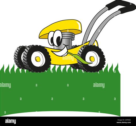 Cartoon Lawn Mower Clip Art Stock Photo - Alamy