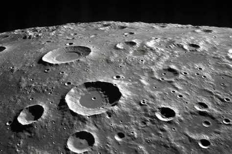 Premium Photo | Detailed photo of craters on the moon