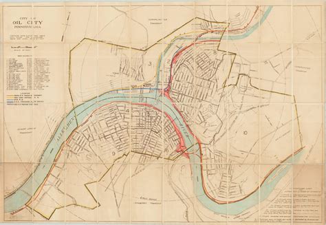 City of Oil City Pennsylvania | Curtis Wright Maps