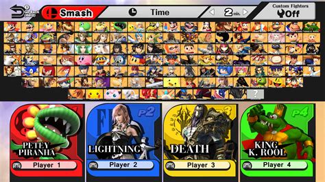 Smash Bros Roster Template