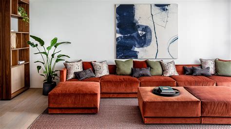 Rust Colored Sofa And Loveseat | Baci Living Room