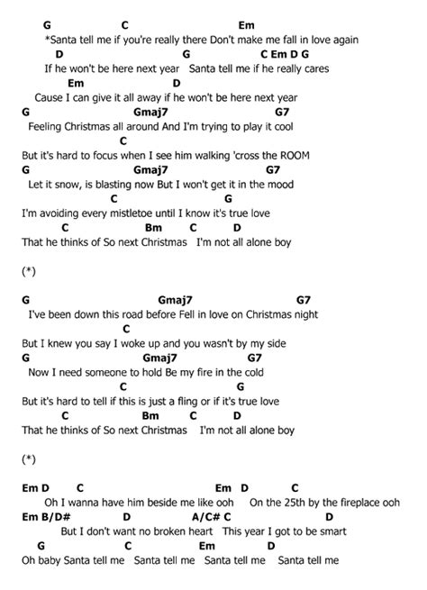 คอร์ด เนื้อเพลง Santa Tell Me Ariana Grande Chordza | คอร์ดเพลง คอร์ดกีต้าร์ เนื้อเพลง เพื่อทุก ...