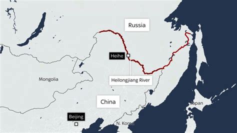 The China-Russia border city of Heihe where harmony lies | World News | Sky News