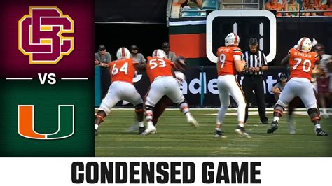 Bethune-Cookman vs. Miami Condensed Game | 2022 ACC Football