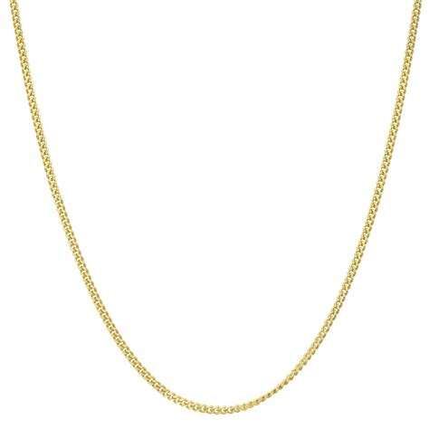 Necklace Chain - 60cm Gold Plated Curb Style chain - Emergency ID Australia