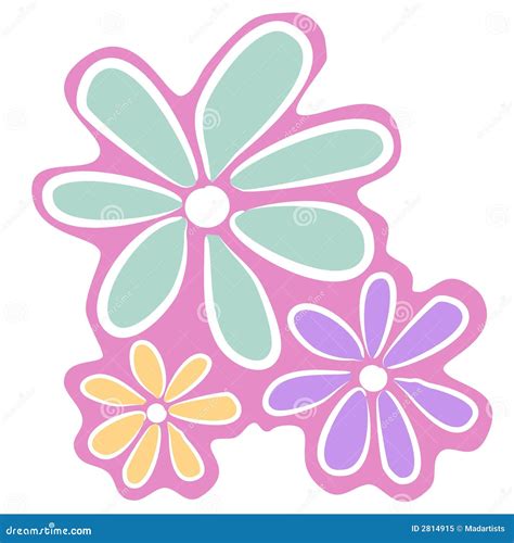 Hot Pink Flowers Clip Art