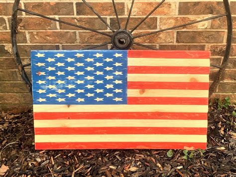 Excited to share this item from my #etsy shop: American Flag, Hand Carved Wood, Indoor Wall ...