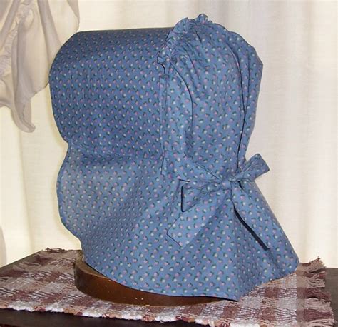 Grandma's Old Fashioned Bonnet Blue Calico by BackPorchCountry