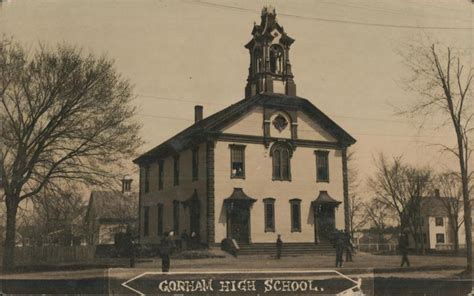 Gorham High School Maine Postcard